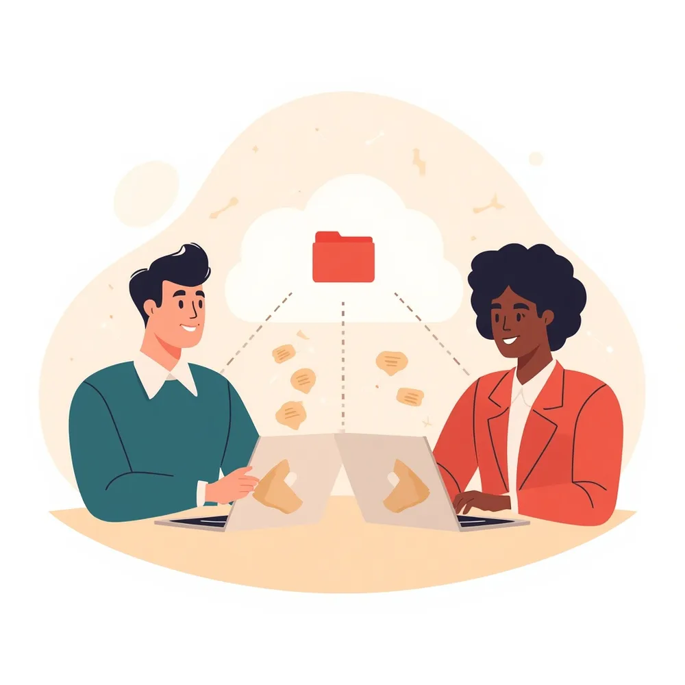 File Sharing & Storage illustration