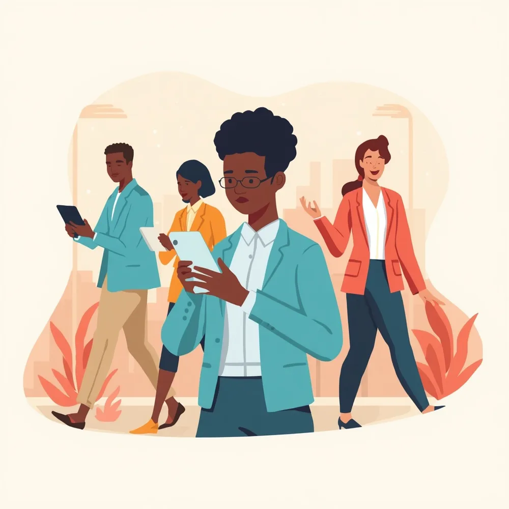 Mobile App illustration